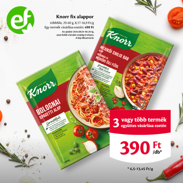 Ecofamily: Knorr alapok akció