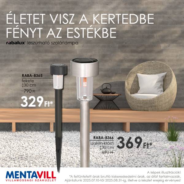 Mentavill: Szolárlámpa