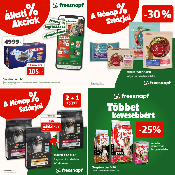 Fressnapf: Szeptemberi akciók
